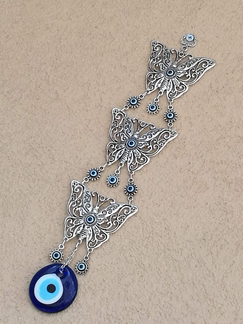 New Evil Eye Wall Hangingbutterfly Evil Eye Wall Etsy