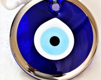 Silver Gilding Evil Eye Wall Decor: Turkish Nazar Boncuk