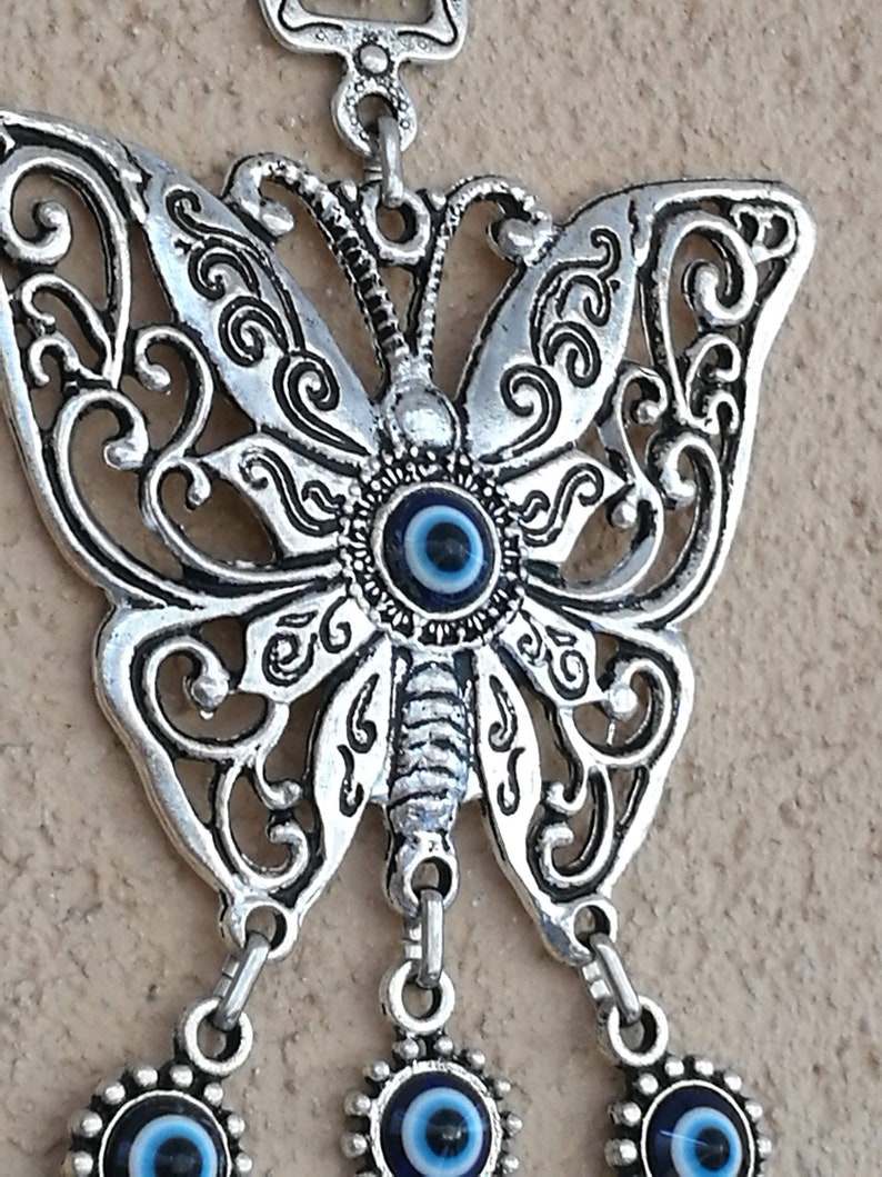 New Evil Eye Wall Hangingbutterfly Evil Eye Wall Etsy