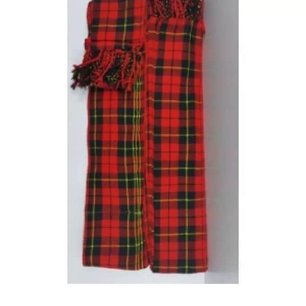 Men’s Scottish Piper Fly Plaid Made of Acrylic Wool Wallace Tartan size 3 1/2 Ya