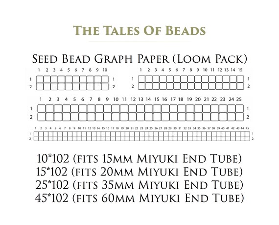 Printable Seed Bead Size Chart