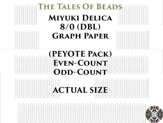 8 0 miyuki delica peyote brick stitch beading graph paper etsy brick stitch graph paper