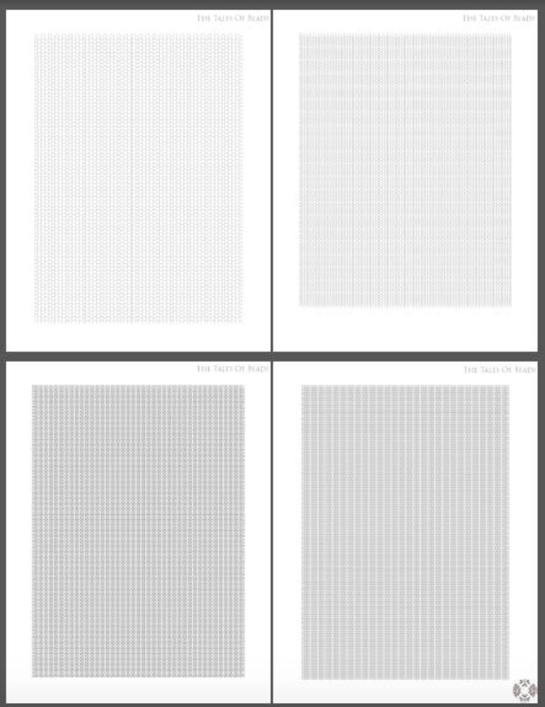 Miyuki delica peyote or brick stitch beading graph paper etsy