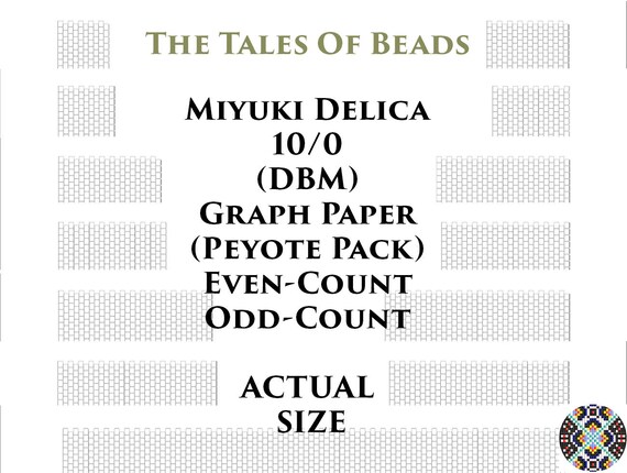 10 0 miyuki delica peyote brick stitch beading graph paper etsy seed bead graph paper
