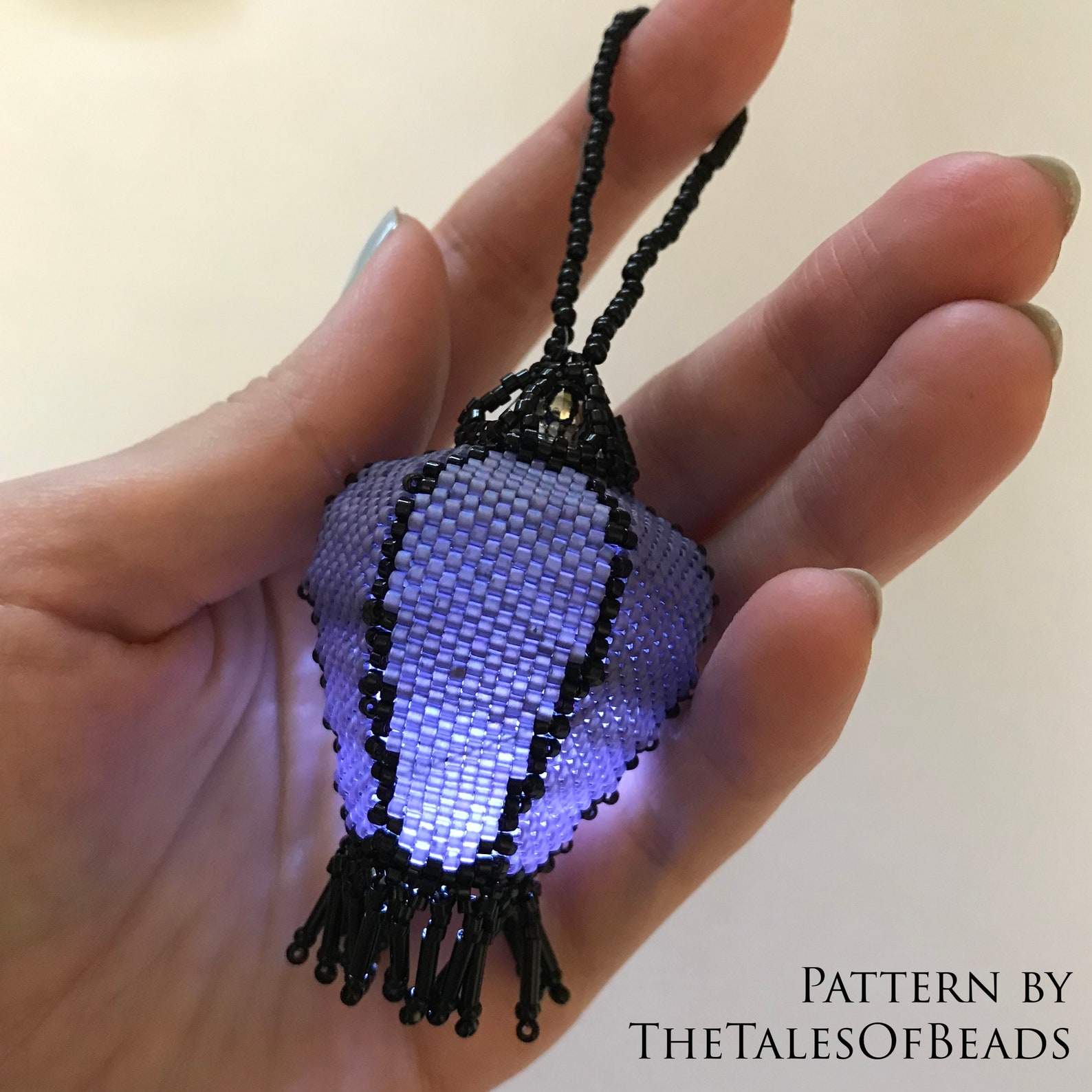 Beaded Lantern Tutorial Vaseshaped Peyote Lantern Etsy