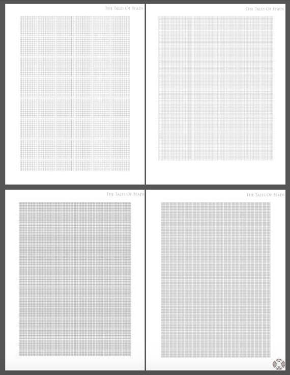 printable peyote stitch graph paper bead pattern free