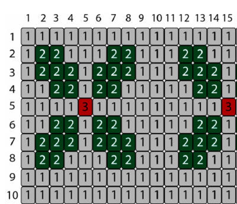 Christmas Bead Loom Pattern Christmas Beading Pattern Etsy