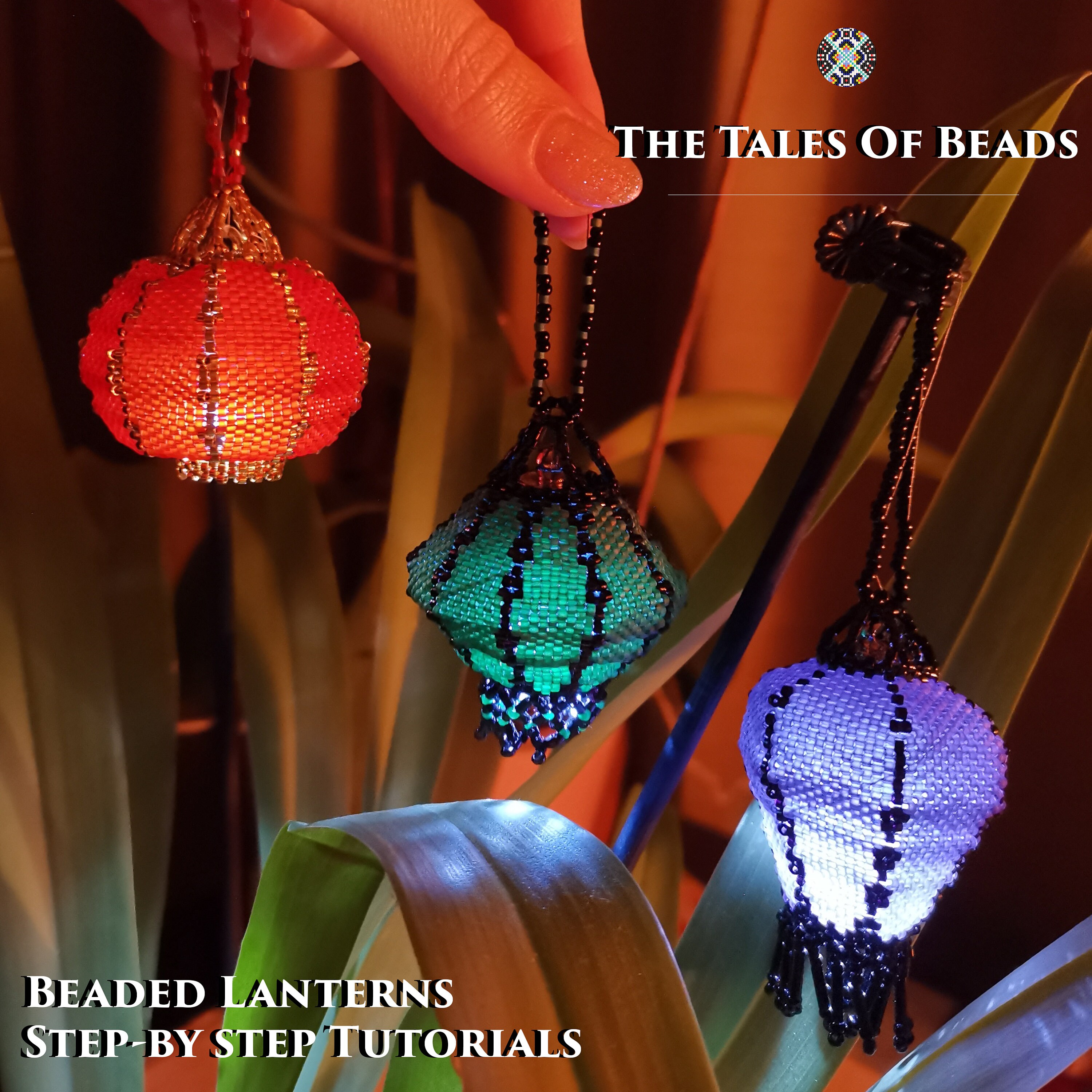 Beaded Lantern Tutorial Vaseshaped Peyote Lantern Etsy