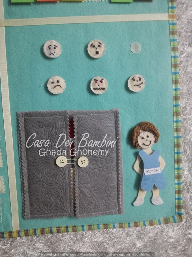 Montessori Felt Calendar Custom Board Personalized Classroom Etsy