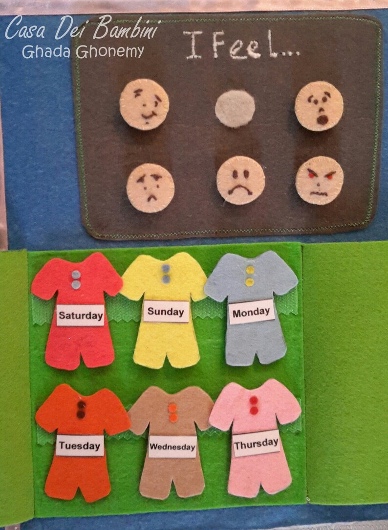 Montessori Felt Calendar Custom Board Personalized Classroom Etsy