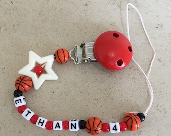 Pacifier basketball with name