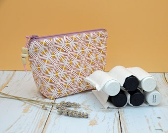 Trousse rangement huiles essentielles, cadeau bien-être pour elle