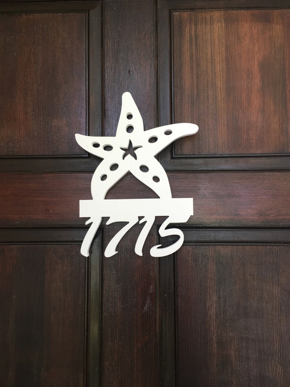 House Number Plaque Housewarming Gift Address Plaque Tropical Outdoor Decor Personalized Sign Custom Coastal Golf Address Sign