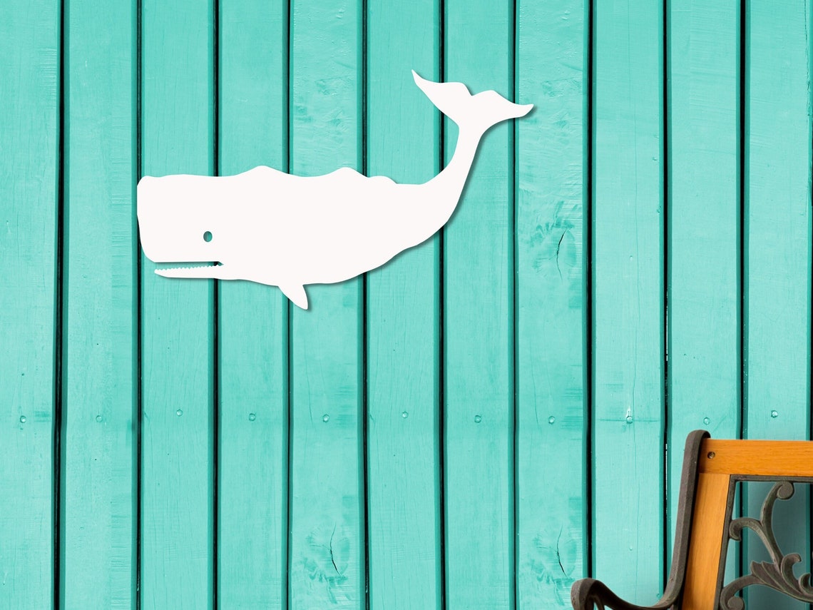 Wall Art Whale Tropical Outdoor Decor Housewarming Gift Etsy
