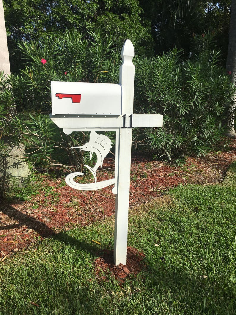 Mailbox Bracket Sailfish Large 16x21 inch Custom Mailbox Etsy
