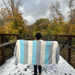 Himalayan yak wool shawl/wrap/scarf handmade in Nepal. Warm soft shawl/Meditation shawl/unique holiday gift. 75"X32"