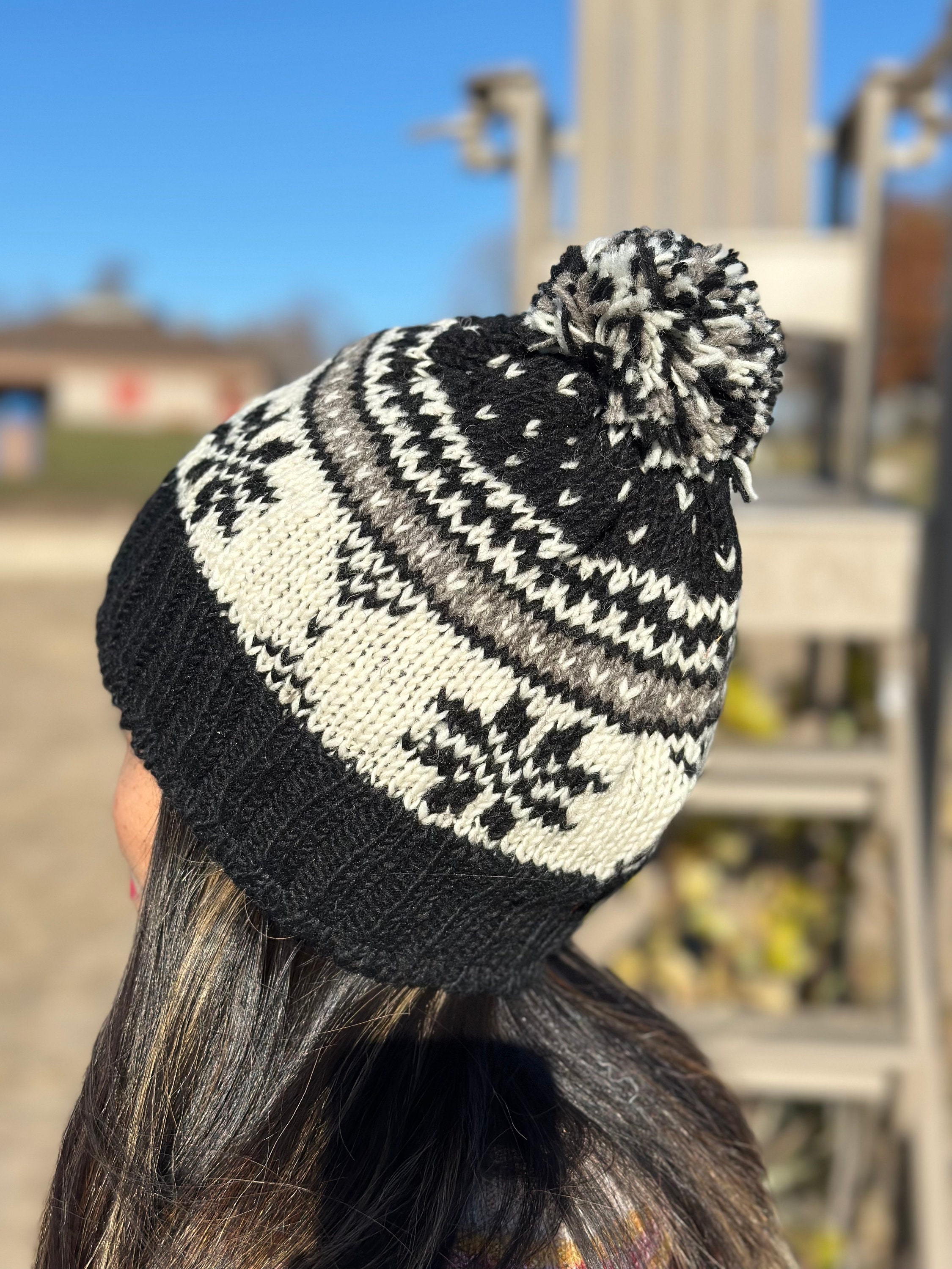 Hand-knitted Sherpa Wool Hat: Fleece Lined, Made in Nepal - Etsy