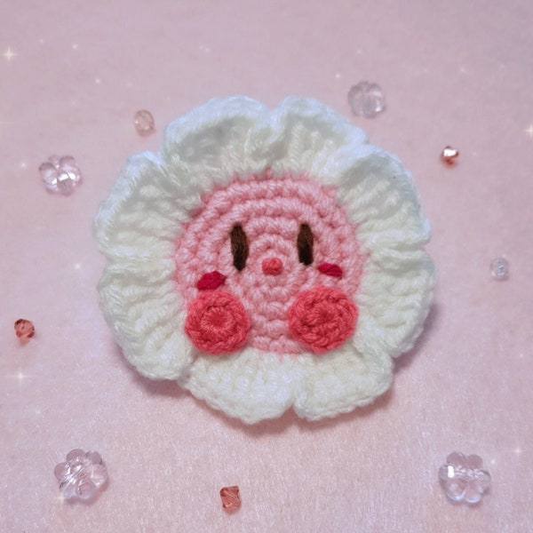 Kirby Blumen Haarspange und Brosche