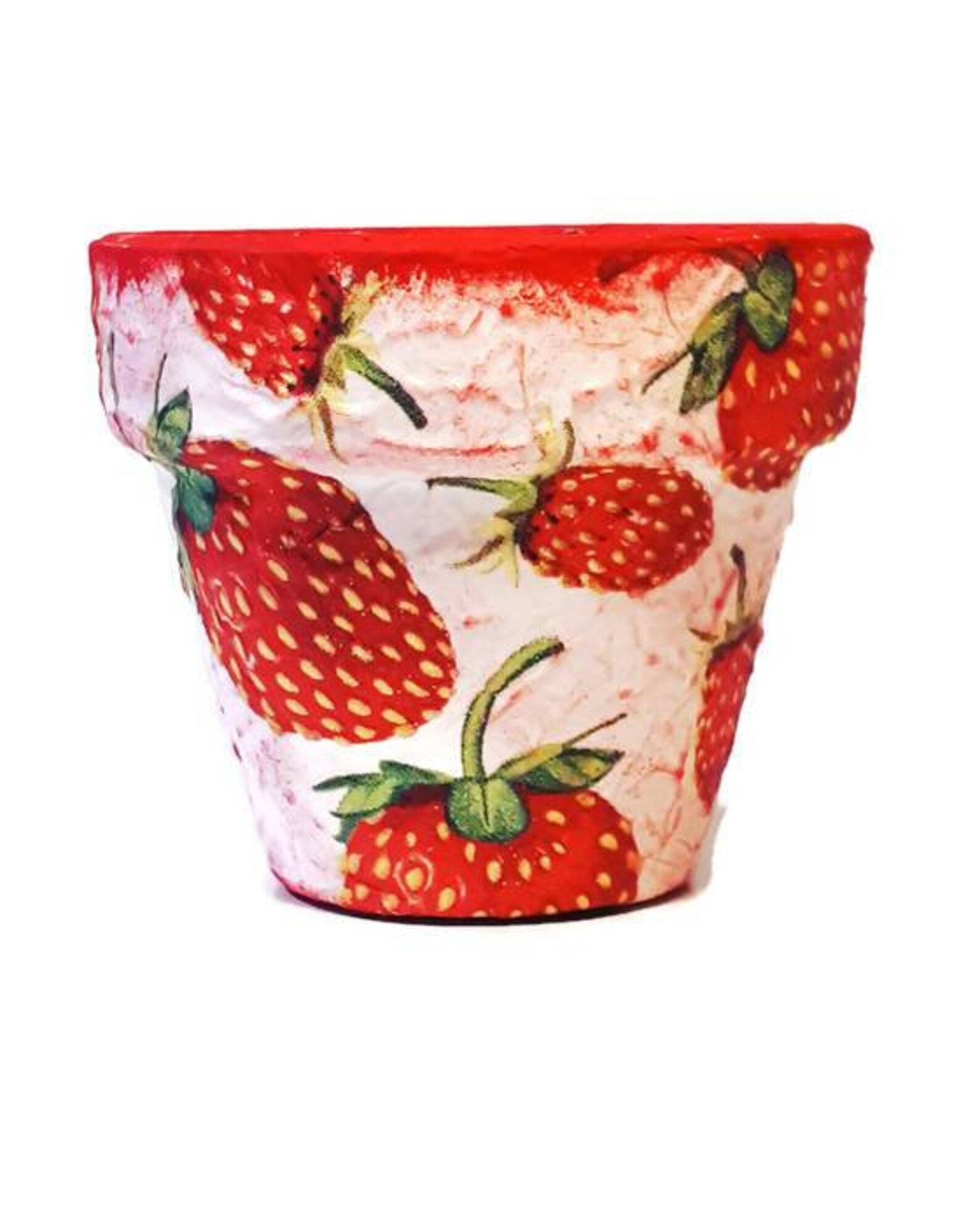 Flower Pots Strawberry Garden Decor Home Decor Handpainted Etsy