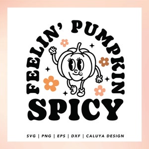 Pumpkin Spice SVG | Retro Fall SVG | Cute Pumpkin SVG | Retro Pumpkin svg | Libbey Can Wrap svg | Autumn svg Cricut, Cameo Silhouette