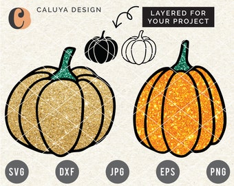 Layered Pumpkin SVG | Fall Pumpkin SVG | Simple Pumpkin SVG | Cute Pumpkin svg | Autumn svg | Thanksgiving svg for Cricut, Cameo Silhouette