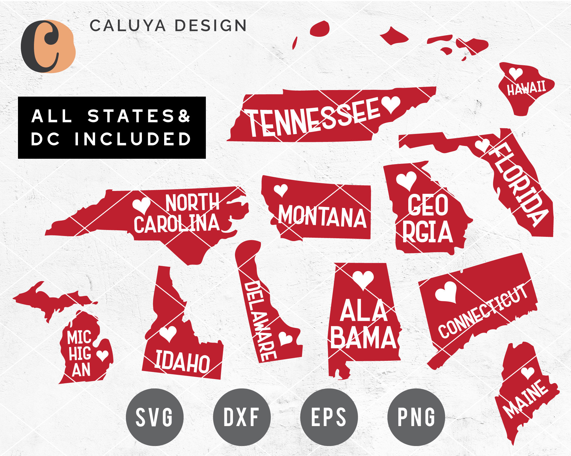 Download Free Svg Png Link 50 States And D C Cut Files Svg Png Etsy