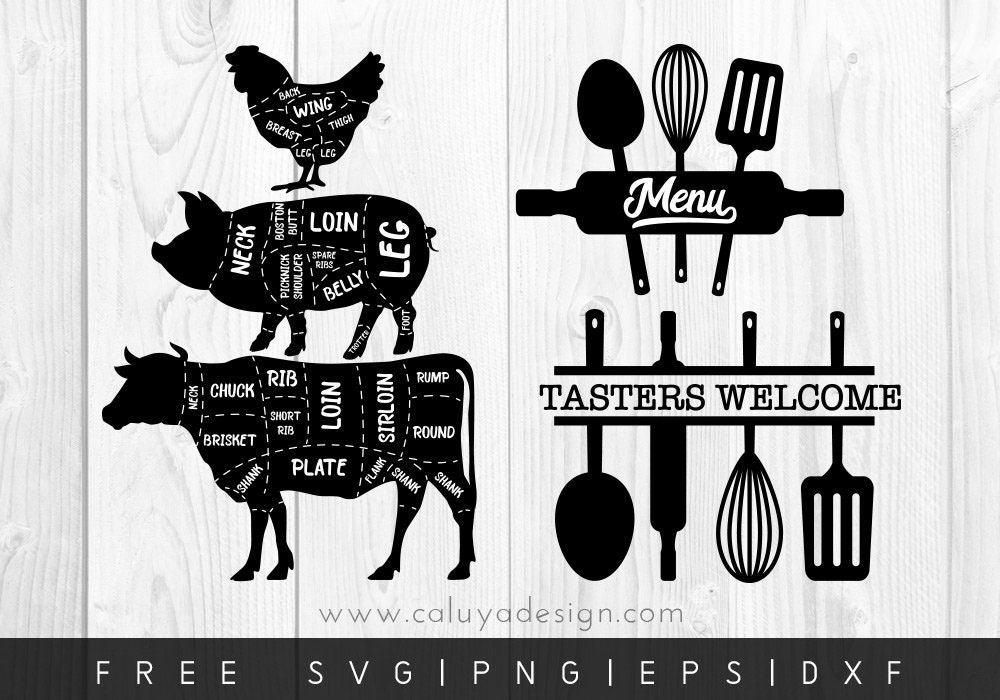 Download FREE SVG & PNG Link Vintage Kitchen Cut Files svg png | Etsy