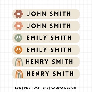 personal name label SVG | kids name labels SVG, Back To School SVG, First Day Of School svg, school name labels Printable, name stickers svg