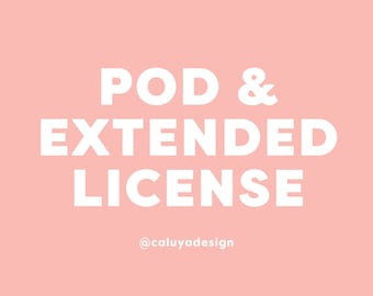 POD & Extended license for SVG | License PER Design or Bundle
