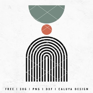 Mid Century SVG | Modern Arch SVG | Boho Arch SVG | Boho Style svg | Modern neutral svg | Modern Abstract Art svg Cricut, Cameo Silhouette