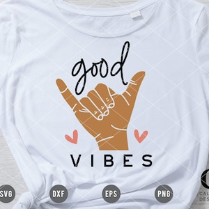 Good Vibes SVG | Hang Loose SVG | Retro Shirt SVG | Trendy Shirt svg | Groovy Shirt svg | Hippie Shirt svg | Summer Vacation svg, surfer svg