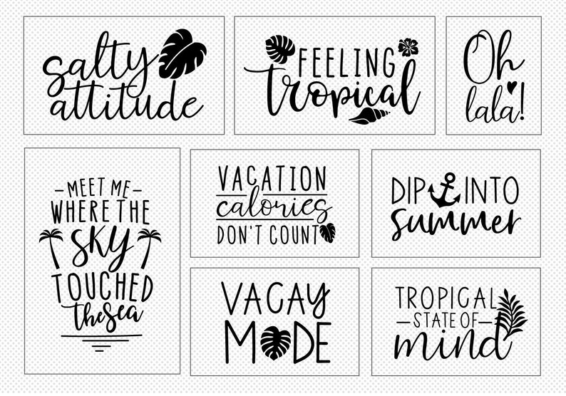Download Vacay Quote SVG Cut File Bundle Deal Cut File for Cricut ...
