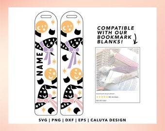Halloween Bookmark SVG | Halloween Witch SVG, Bookmark template svg, Bookmark Kids svg, Cute Witch svg, Cute Halloween svg, Spooky Season