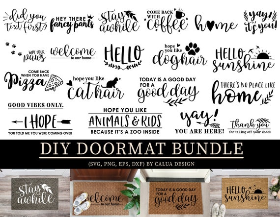 Download DIY Doormat SVG Cut File Bundle Deal Cut File for Cricut & | Etsy