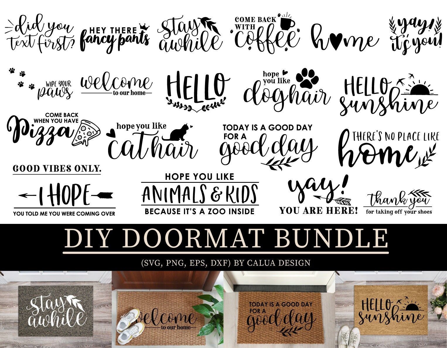 Download DIY Doormat SVG Cut File Bundle Deal Cut File for Cricut ...