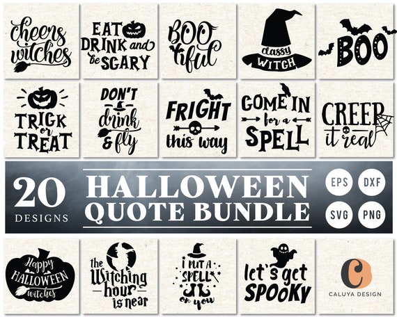 Download Halloween Quote Svg Cut File Bundle Deal Cut File For Cricut Etsy