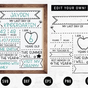 Last Day of School SVG | End Of School SVG | School Sign SVG | School Board svg | Growth Chart svg Cut File for Cricut, Cameo Silhouette