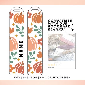 Bookmark SVG | Bookmark template SVG | Retro Pumpkin SVG | Fall Bookmark svg | Bookmark Kids svg, Retro Fall svg, Thanksgiving Gift svg