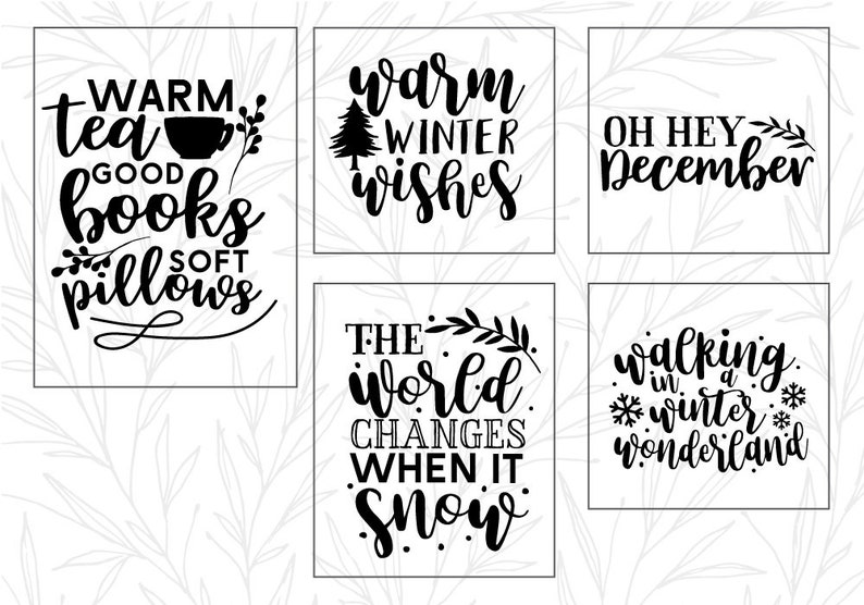 Download Winter Quote SVG Cut File Bundle Deal Cut File for Cricut ...