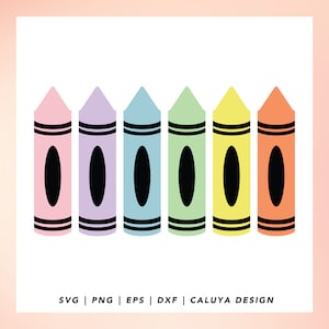 Crayon SVG Design | Teacher Gift SVG, Back To School SVG, Crayon Clipart, School Supply svg, First Day Of School svg, Crayon sublimation png