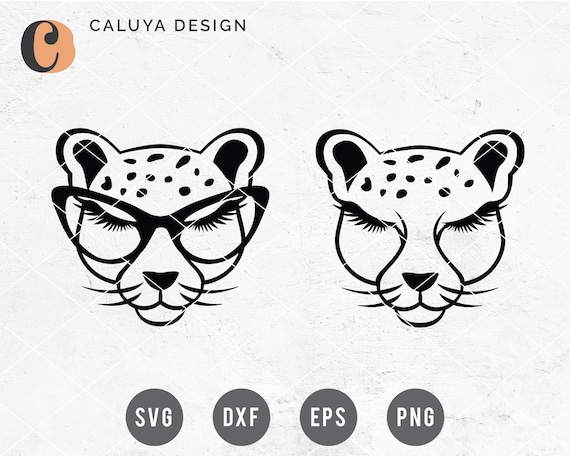Download Free Svg Png Link Cheetah With Glasses Cut Files Svg Etsy