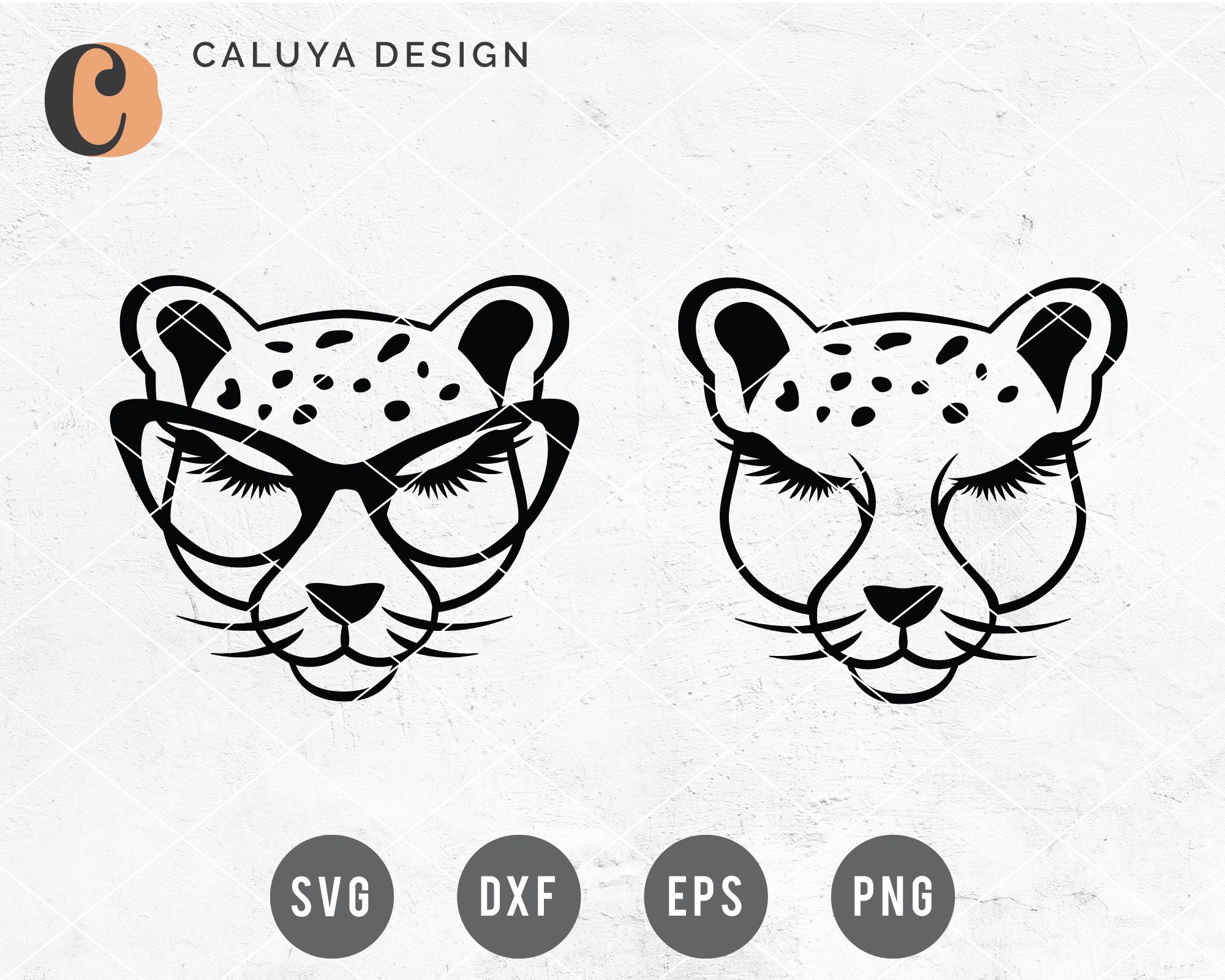 Free Svg Png Link Cheetah With Glasses Cut Files Svg Etsy