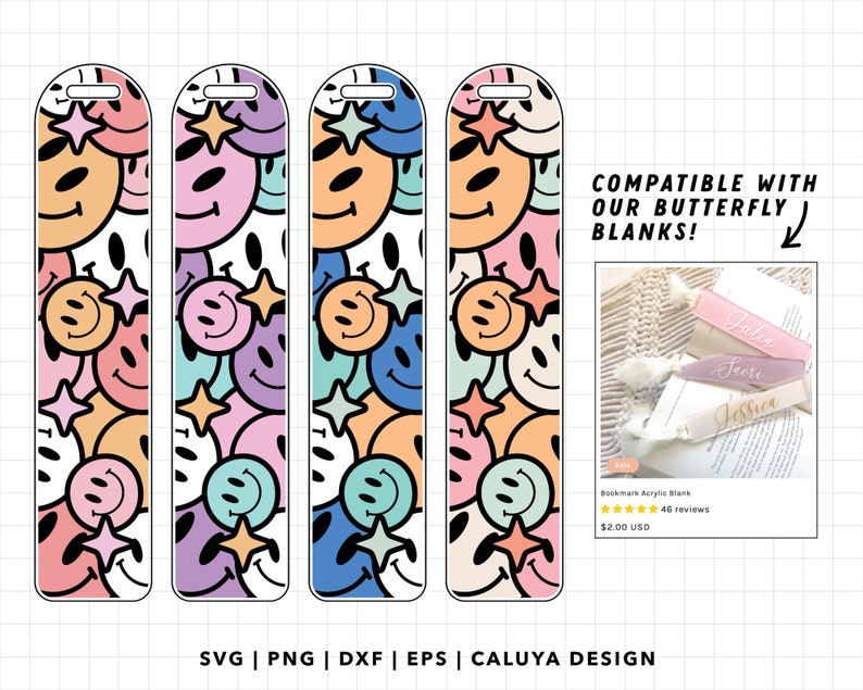 Compatible Written Images Bookmark Template SVG | Bookmark SVG Bundle | Book Mark SVG | Kids ...