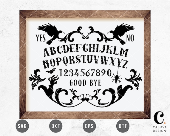 Ouija Board SVG | Halloween SVG | Horror SVG | Halloween Sign svg | Gothic svg | Gothic Halloween svg for Cricut, Cameo Silhouette