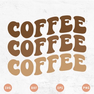Free SVG & PNG Link | Retro COFFEE svg Cut File for Cricut, Cameo Silhouette, Ice Coffee Sublimation Design, Retro Printable, Cutting File