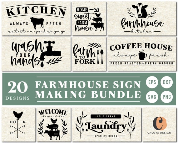 Download Farmhouse Sign Making Svg Cut File For Cricut Cameo Etsy