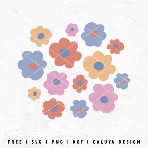 Abstract Flower SVG | Aesthetic Flower SVG | Matisse Flower SVG | Retro Flower svg | Cute Flower cutting file for Cricut, Cameo Silhouette