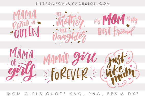 Download Mom and Daughter SVG Cut File Bundle Deal Cut File for | Etsy