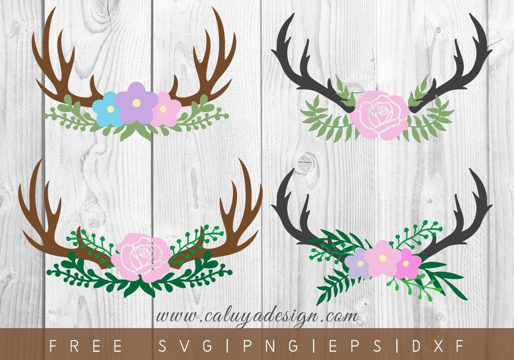 Free Free 311 Floral Antler Svg Free SVG PNG EPS DXF File