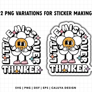 funny coffee mug saying SVG | Retro Character SVG, Self Love SVG, Mental Health svg, Cute Sticker svg, Over thinker svg, Libbey can wrap svg image 3